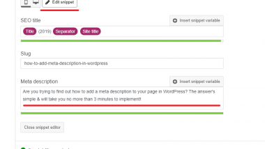 How To Add Meta Description In WordPress