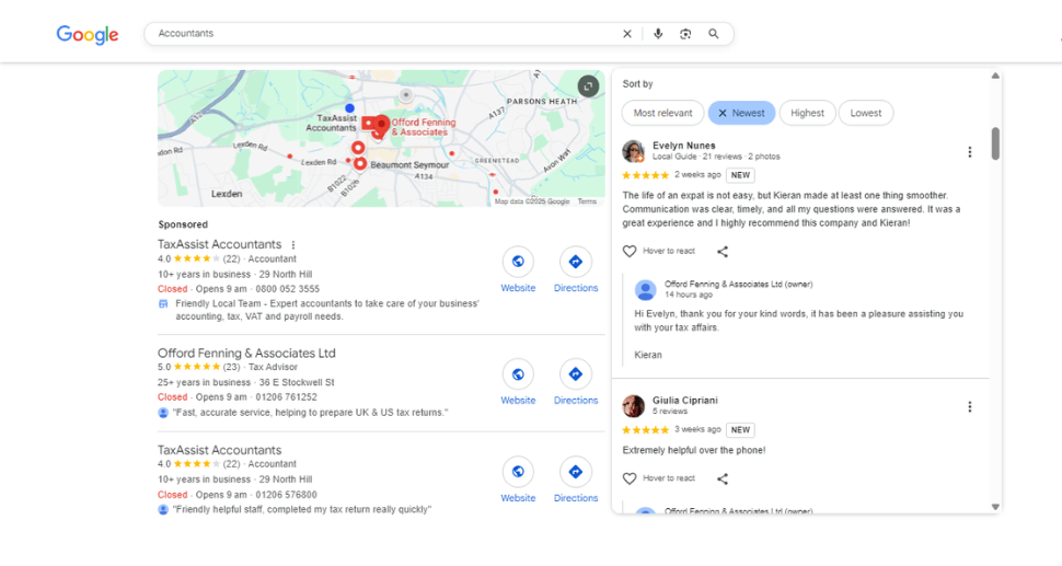 Accounting company reviews