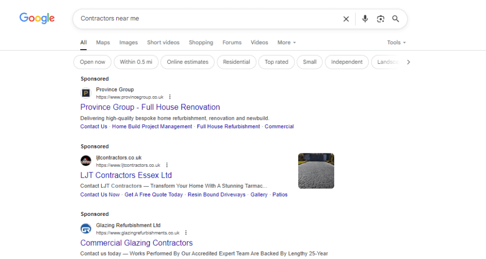 Google Ads for Contractors