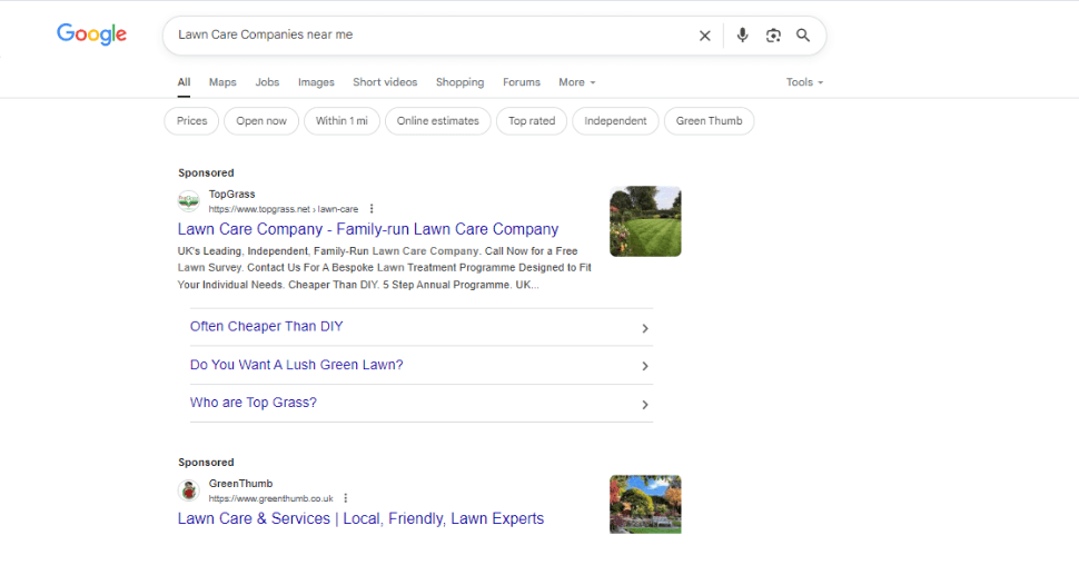 Google Ads for Lawn Care Companies