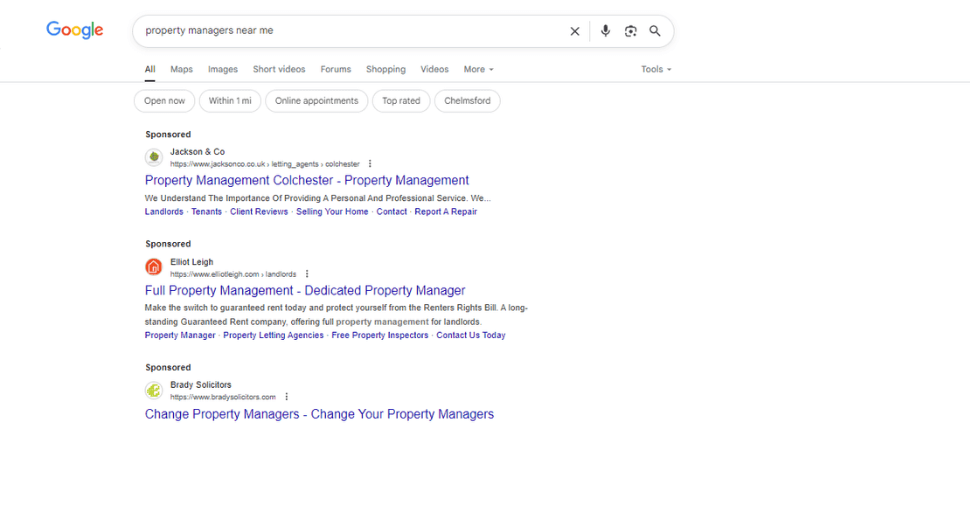 Google Ads for Property Managers