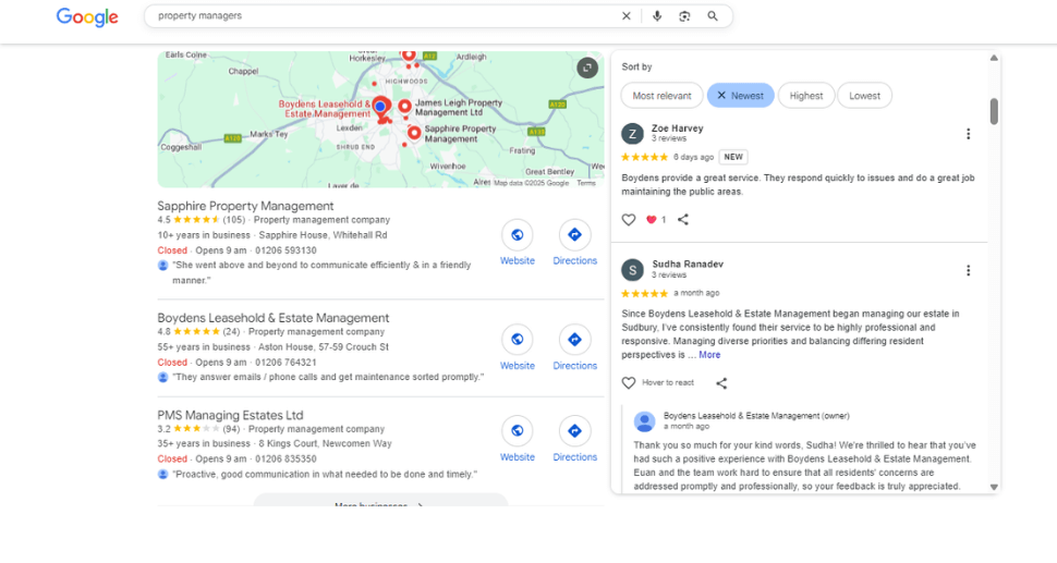 Property management company reviews