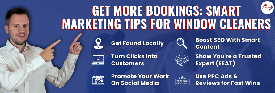 book more window cleaning jobs with smart digital marketing tips