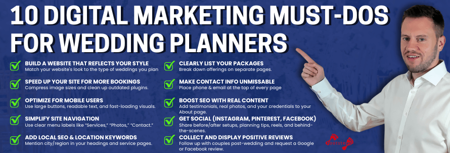 marketing must dos to get more wedding bookings online