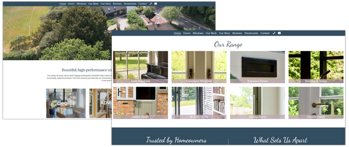 Burgess Group Homepage design