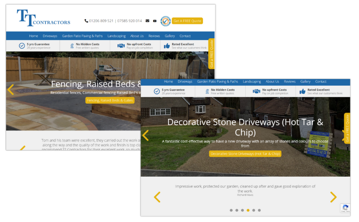 TT Contractors Ltd Web Design