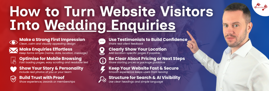 How to Turn Website Visitors Into Wedding Enquiries