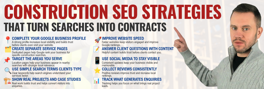 Construction SEO Strategies That Turn Searches Into Contracts